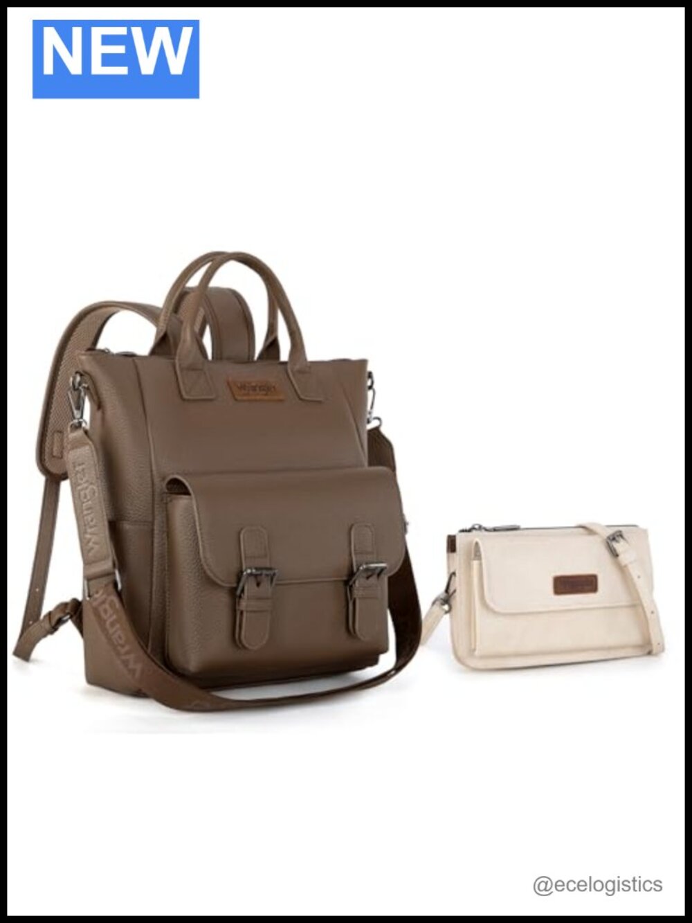 Wrangler Backpack & Wallet Set for Women, Vegan Leather, RFID Blocking